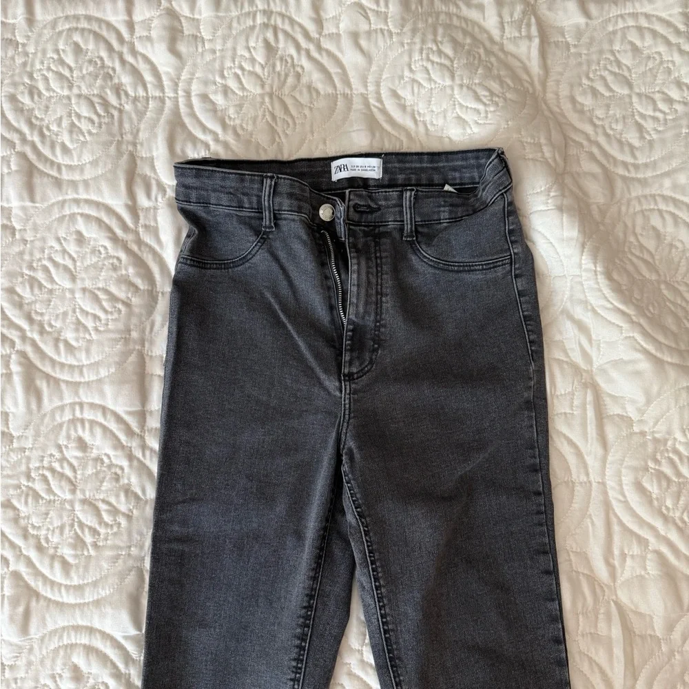 Zara High Waisted Skinny Jeans - Picture 4 of 5